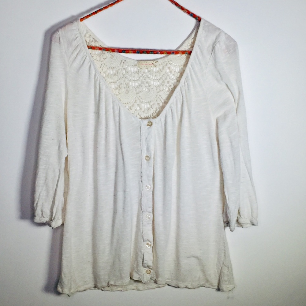 Pins and Needles Medium White Blouse - Picture 1 of 5
